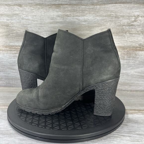 Timberland Women’s Tilson Ortholite Black Leather Zip Up Ankle Bootie Size 8.5 - Picture 6 of 8